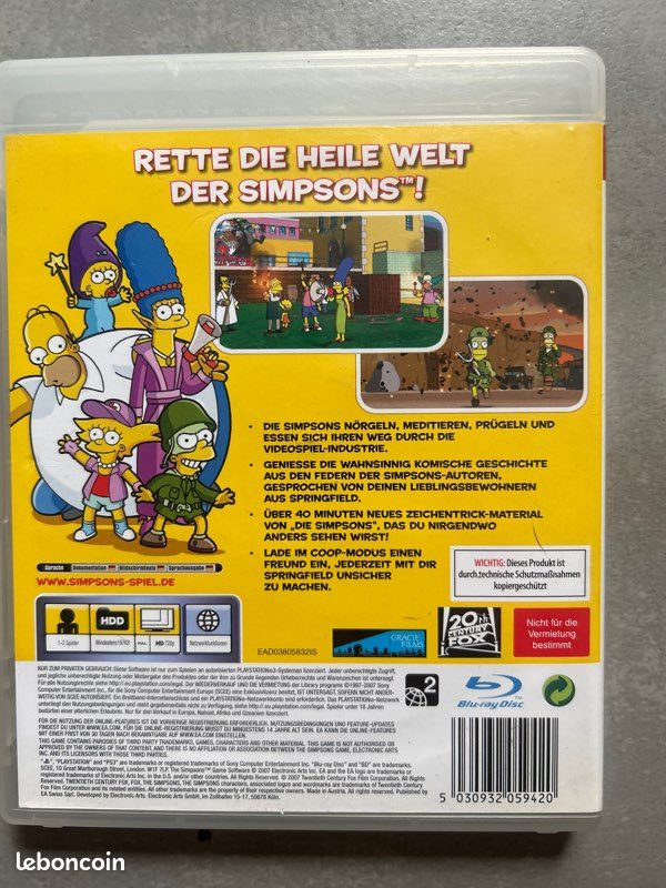 Jeu ps3 les simpsons (image 2)