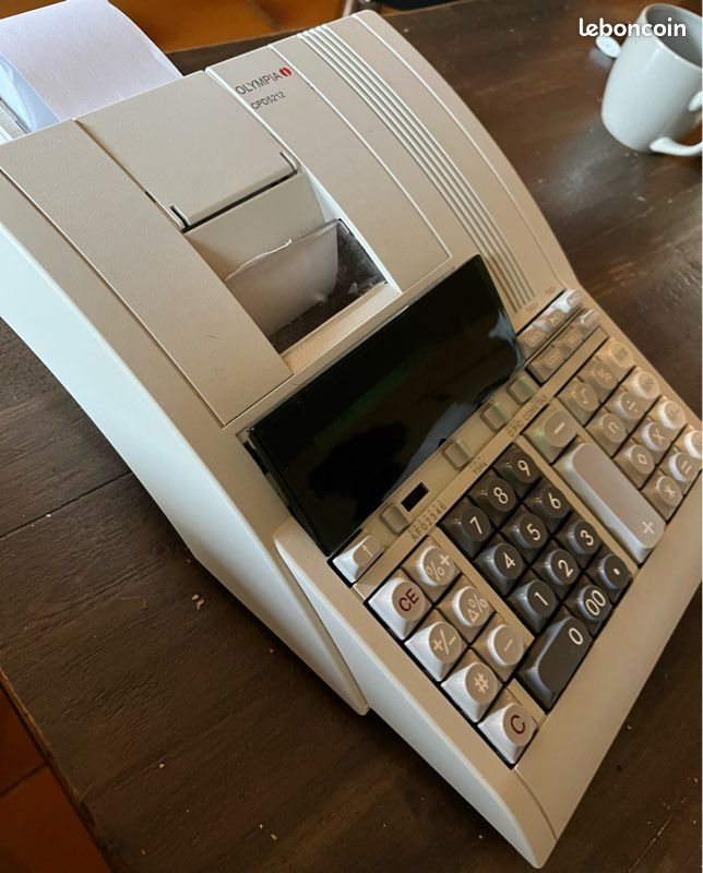 Calculatrice Bureau Olympia CPD 5212 E - Impression Bicolore Noir/Rouge - 12 Chiffres - 5 Taux Change Réglables