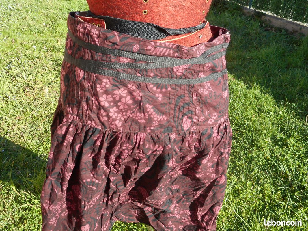 Jupe rose noire ample h&m 38 (image 2)