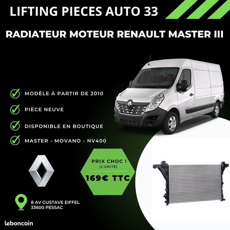 Radiateur moteur renault master iii (image 1)