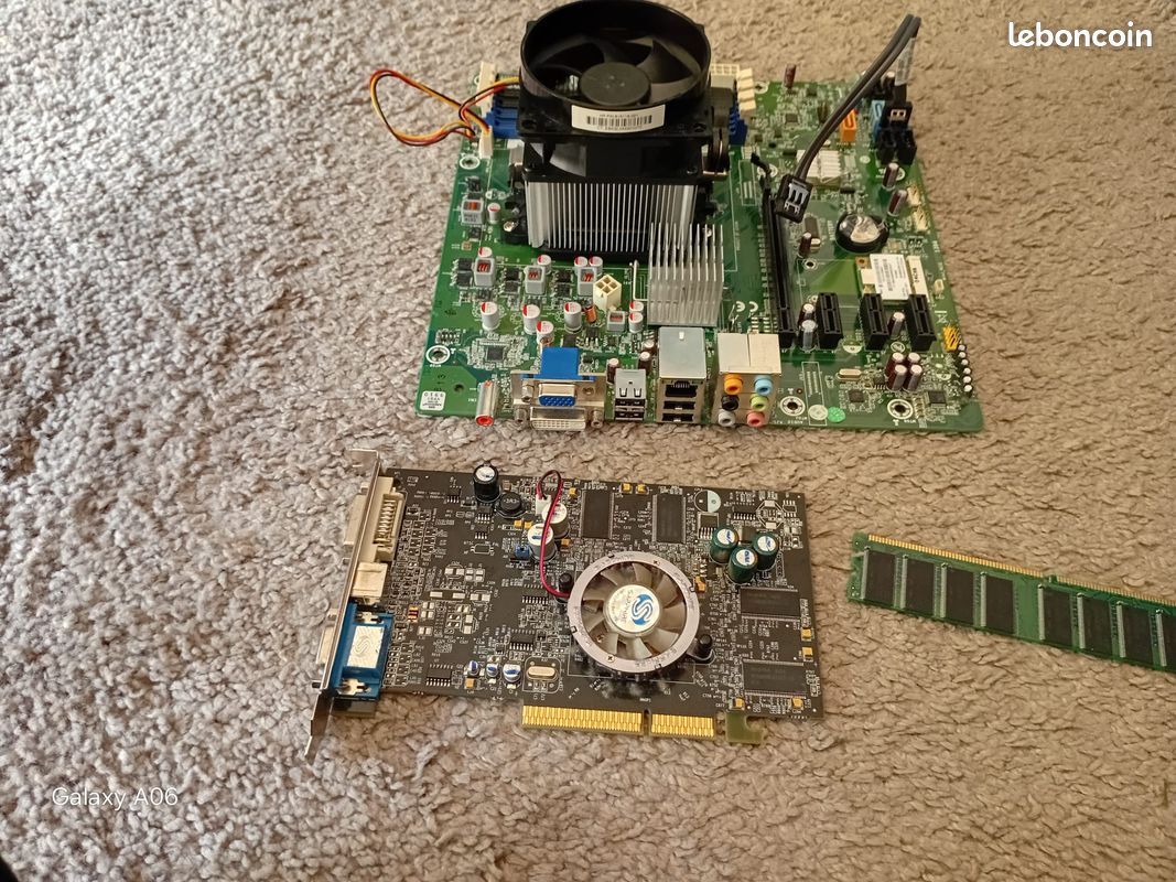 Carte graphique + carte mère + ram 512mb ddr (image 1)