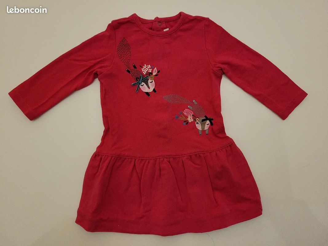 Robe Catimini bébé fille mois manches longues Vêtements bébé