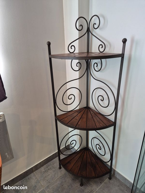 Etagère en fer forgé Arona Marron antique | Leroy Merlin