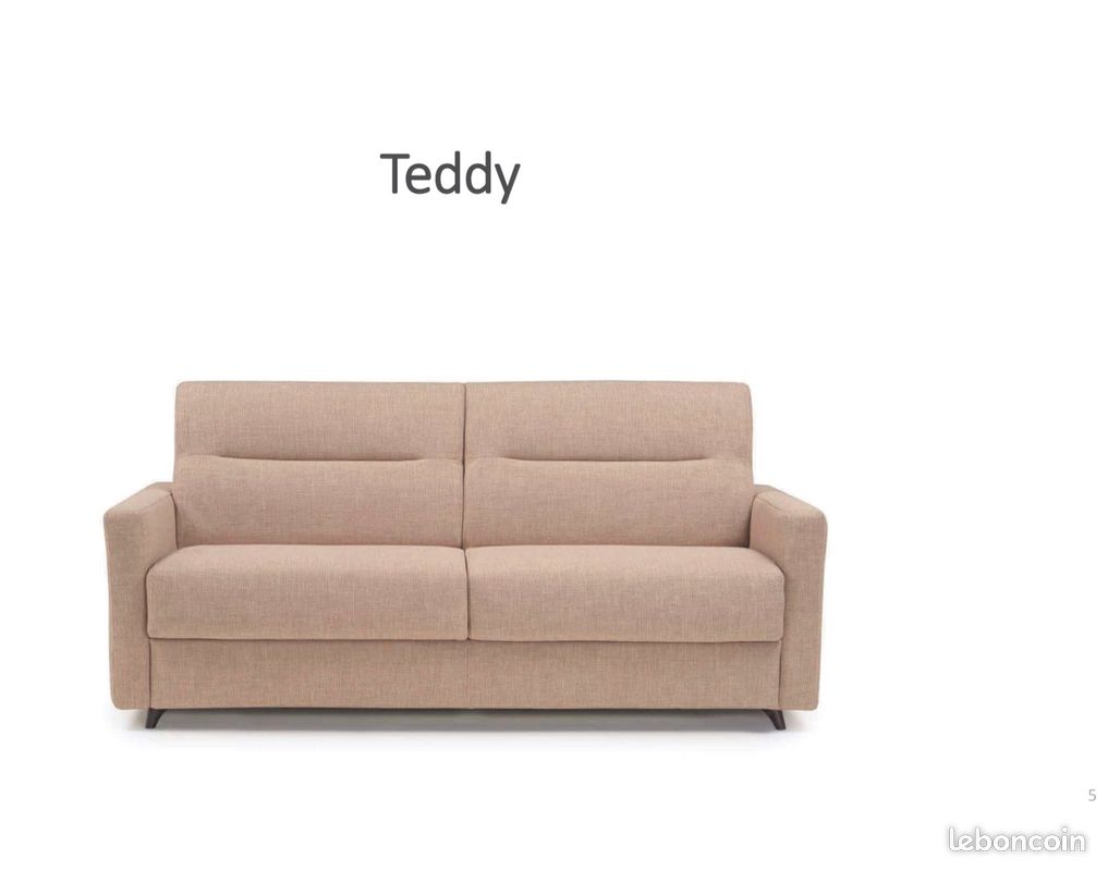 Rapido 'Teddy' convertible 140*190*21cm Beige (image 1)