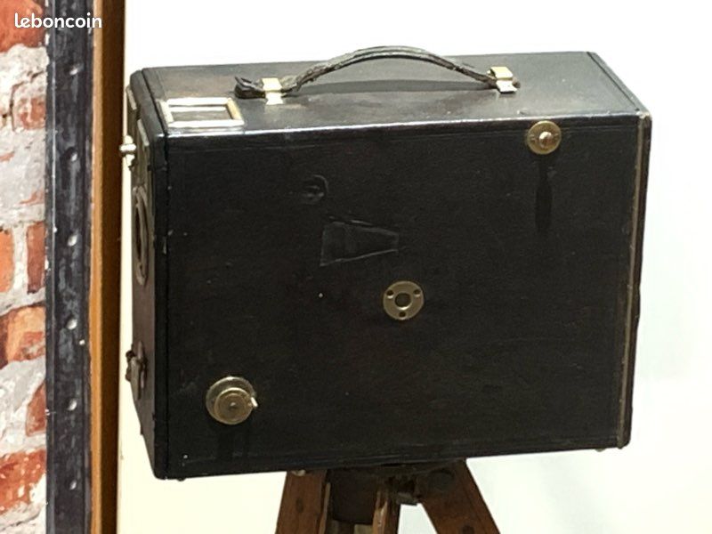 Appareil photo vintage + trepied bois (image 4)