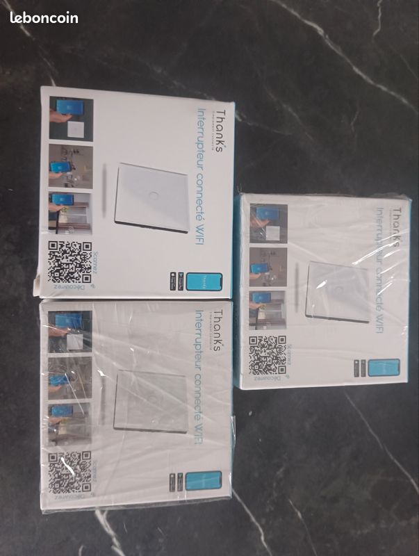 Interrupteur volet connecté wifi lot de 3 neuf sous blister thanks google (image 1)