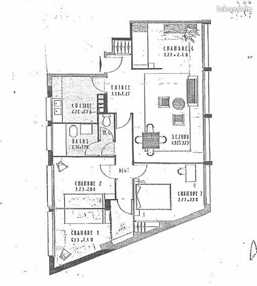Appartement 4 pièces 76 m² · à Paris · 76 m² · 367 000 €