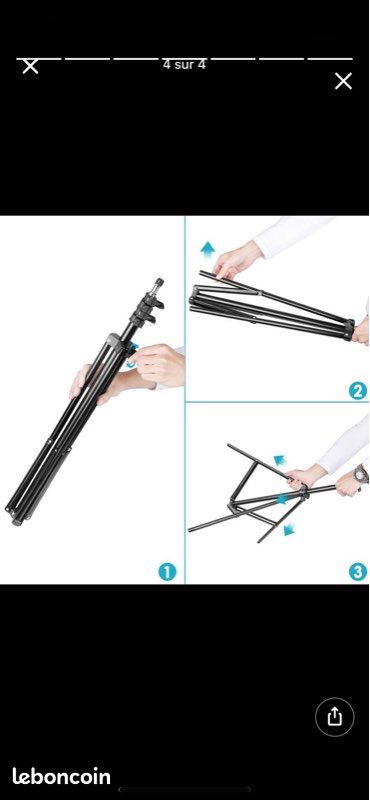 Neewer Kit d'éclairage lumière annulaire LED (image 4)