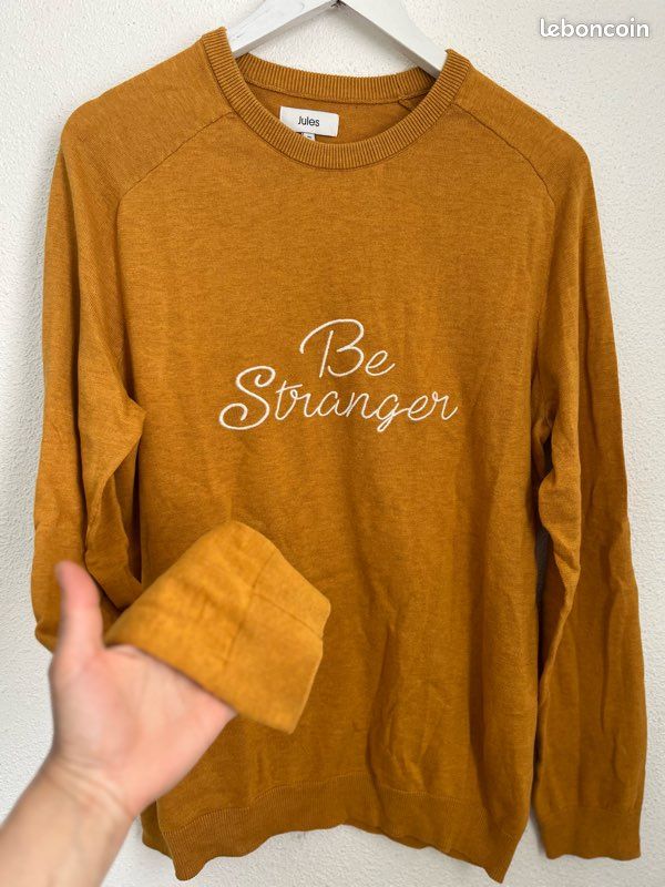 Pull Femme Ajusté Autre Ton - Gris, Manches Longues, Encolure Carrée - Taille XL (FR46/US14)