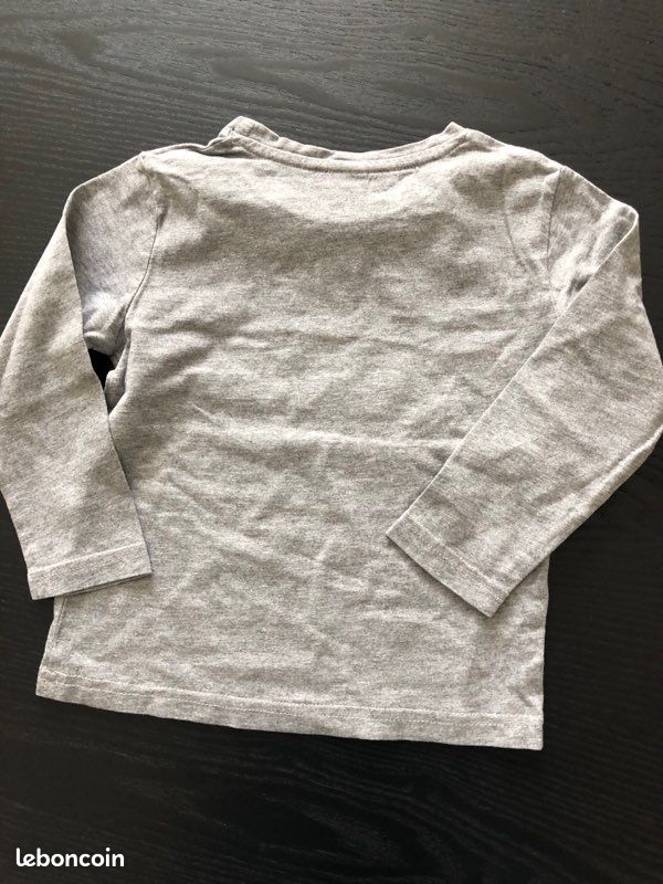 Tee-shirt gris enfant (image 3)