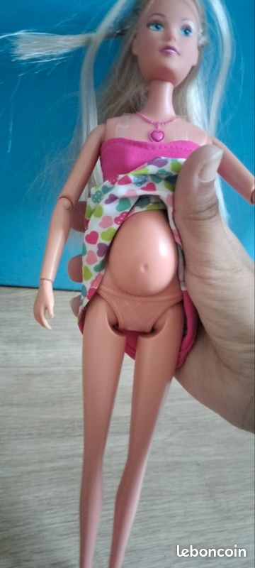 Growing Belly Barbie Incinta Steffy Steffi Love 20cm Pregnant Doll