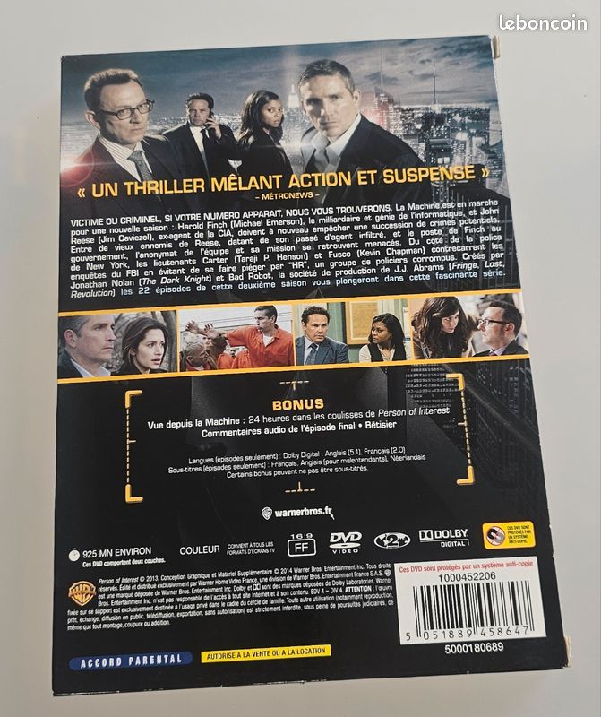 Dvd Person of Interest saison 2 (image 2)