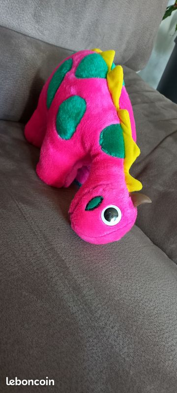 Peluche dinosaure rose Jeux Jouets