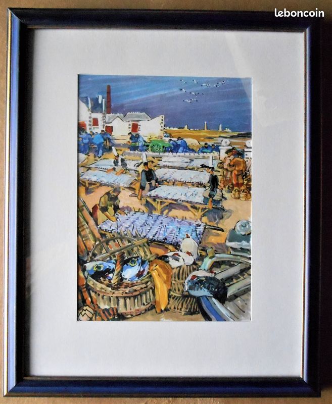 M.MEHEUT:Estampe Originale-LE CROISIC (image 1)