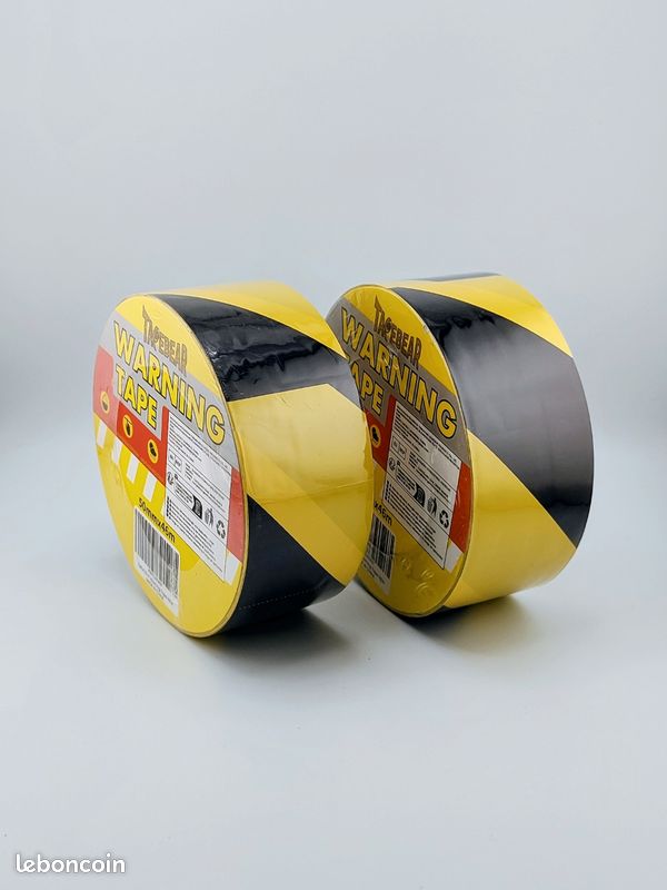 TAPEBEAR Ruban de Signalisation adhésif 50mm x 46m
TAPEBEAR Ruban de signalisation adhésif - 50 mm x 46 m (image 1)