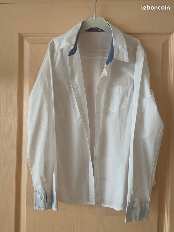Chemisier blanc coton marque Somewhere taille 40 (image 1)