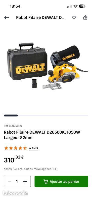 Raboteuse DEWALT (image 6)