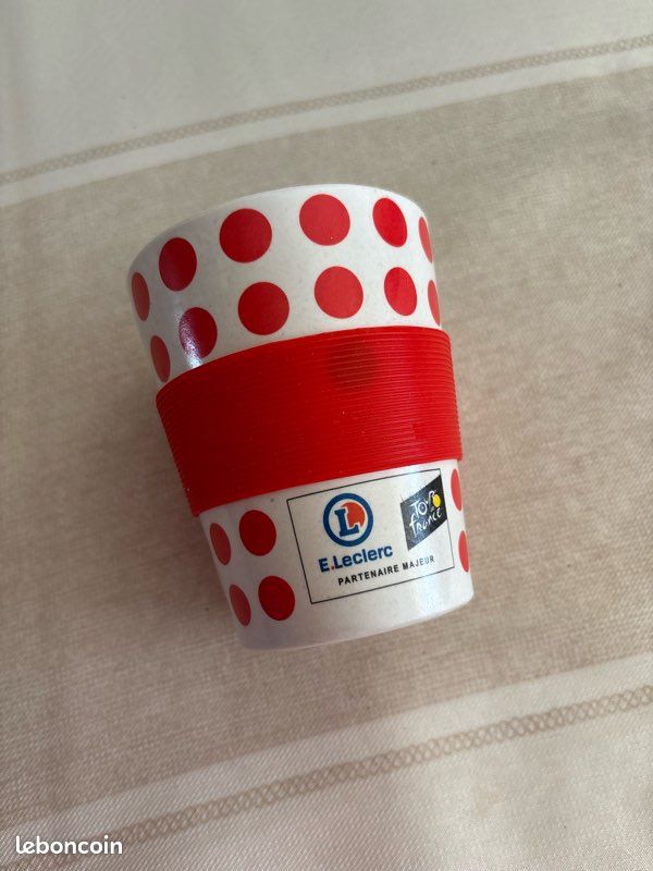 🚴♂️ Gobelet réutilisable Tour de France – pois rouges (image 2)