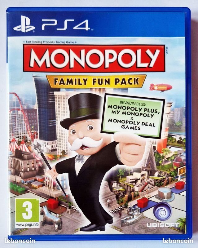 Monopoly Family Fun Pack (PS4) (Rare) (image 1)