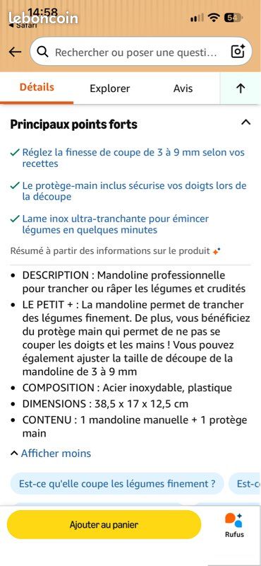 Mandoline neuve (image 5)