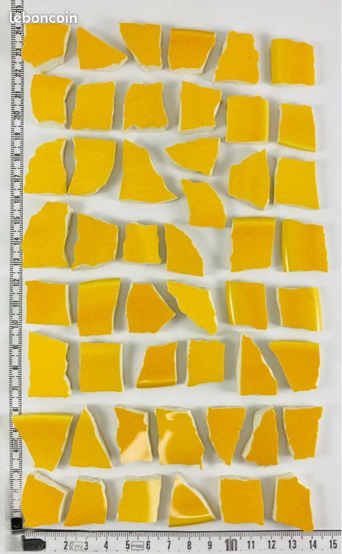 Tesselles Mosaïque Acrylique Orange – Lot 205 Pièces, 1x1 Cm, Transparentes, Loisirs Créatifs