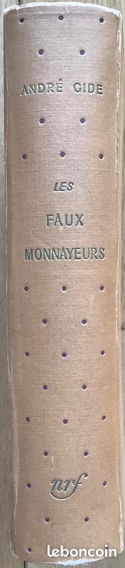 André Gide. Les faux-monnayeurs. Roman. Cartonnage Bonet (image 1)