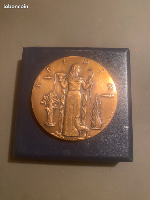 Médaille En Bronze - Pharmaceutique Laboratoire Monot 1969 - Signée Baron
