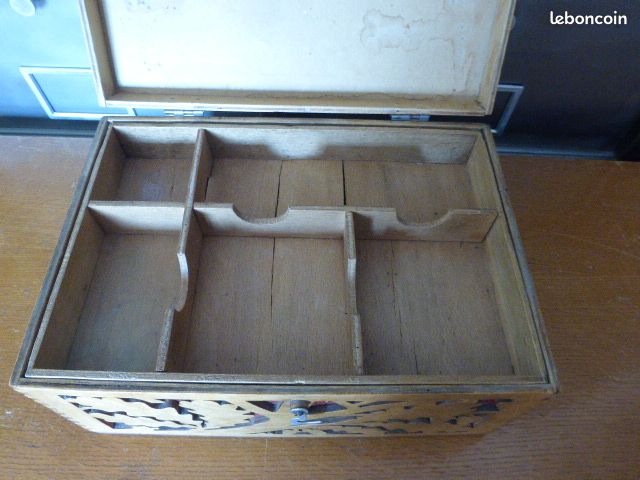 Boîte à Souvenirs Vintage En Plastique Marron - Rangement élégant Pour Bijoux, Photos Et Collections - Décoration Rétro Bureau Ou Table Basse