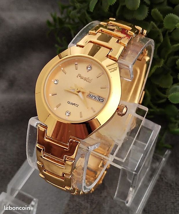 Rental Cars Montre Quartz Homme Luxe Montre Homme Acier Cadran Blanc