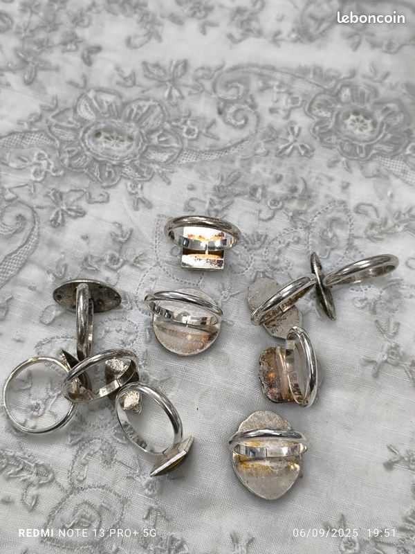 Lot de 10 bagues art déco (image 2)