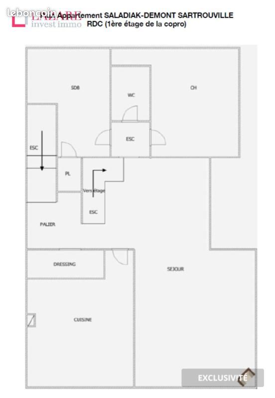 Appartement a louer sartrouville - 3 pièce(s) - 71 m2 - Surfyn