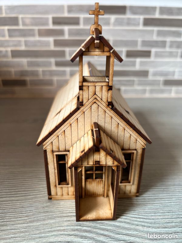 FALLER N MAQUETTE Eglise Chapelle Train Electrique 1815 EUR 8,00