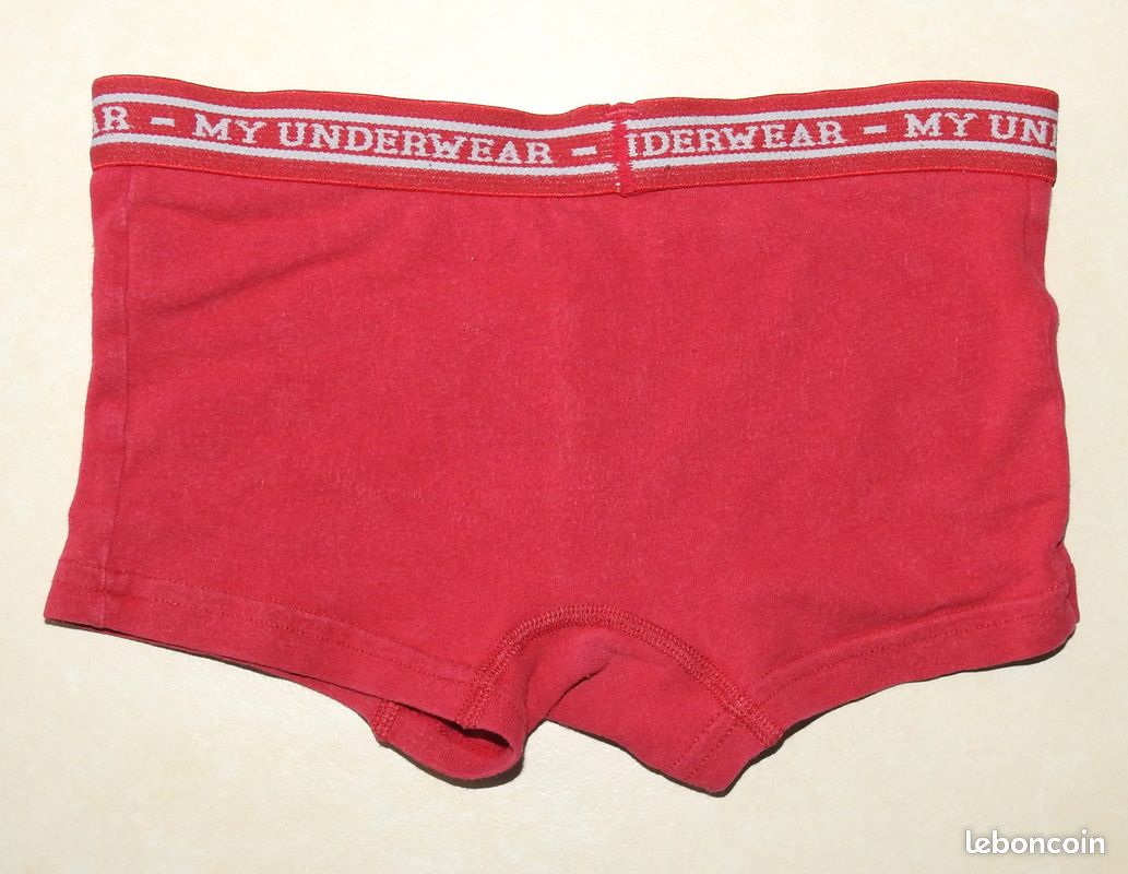 Boxer noir + rouge (taille 4 ans) (image 11)