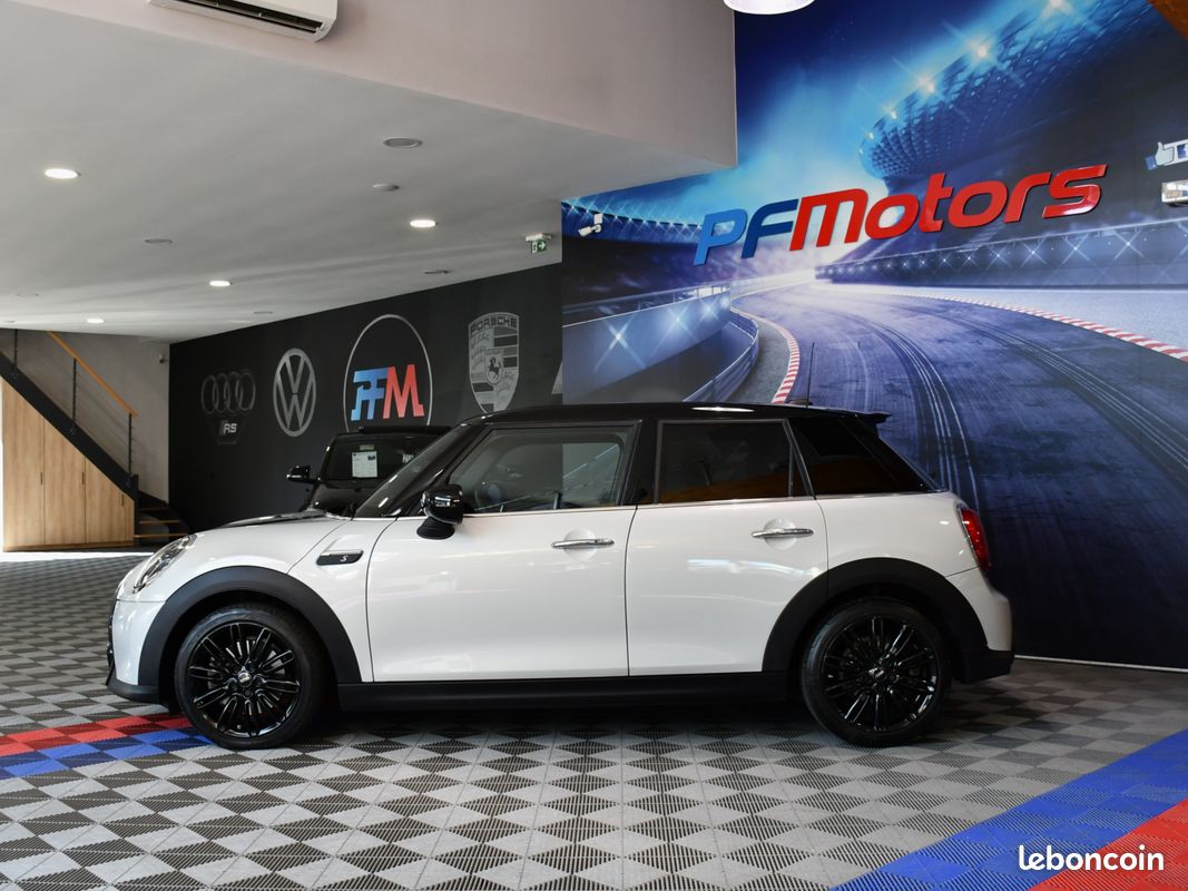 Mini Cooper S 2.0 178 BVA7 5 portes GPS Caméra Car Play Semi Cuir Régulateur LED JA 17 White Silver Pas De Malus (image 4)