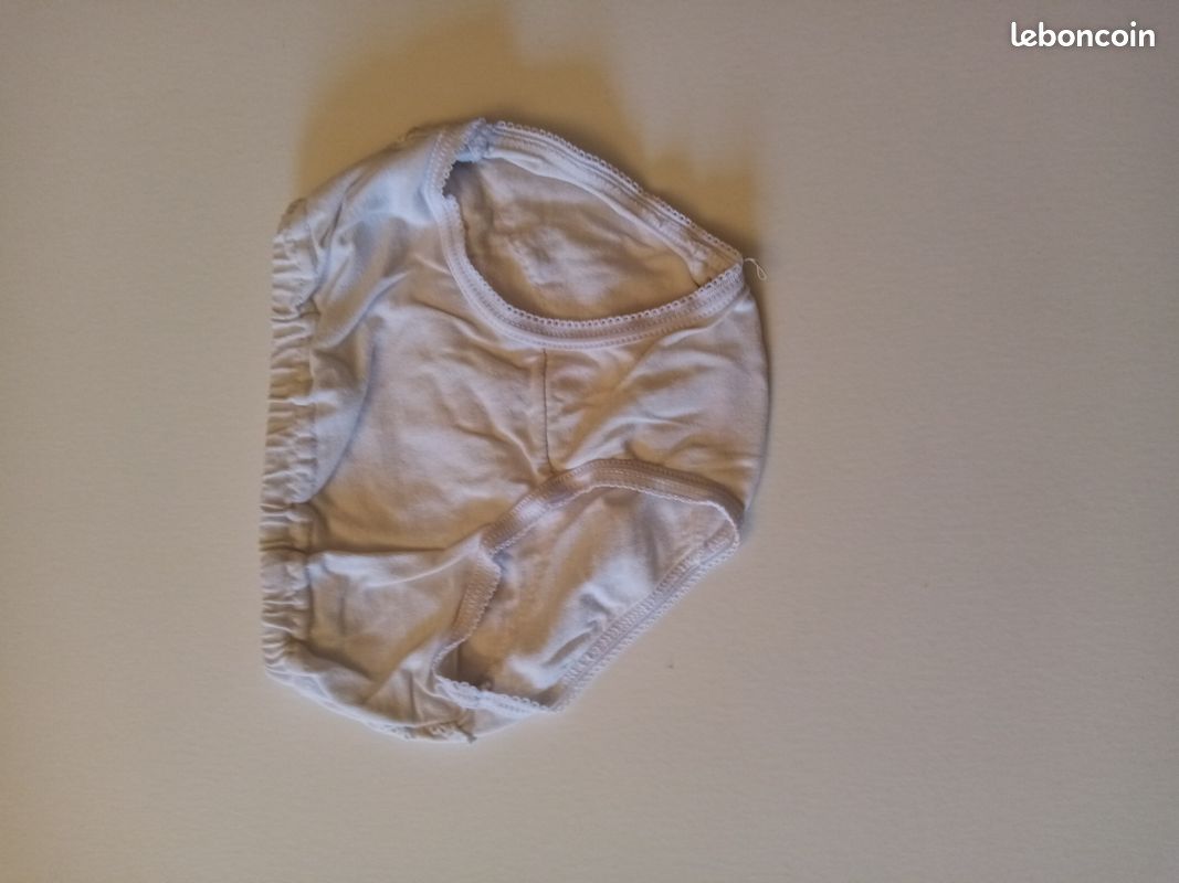 Slip blanc, fille, 1-2 ans (image 1)