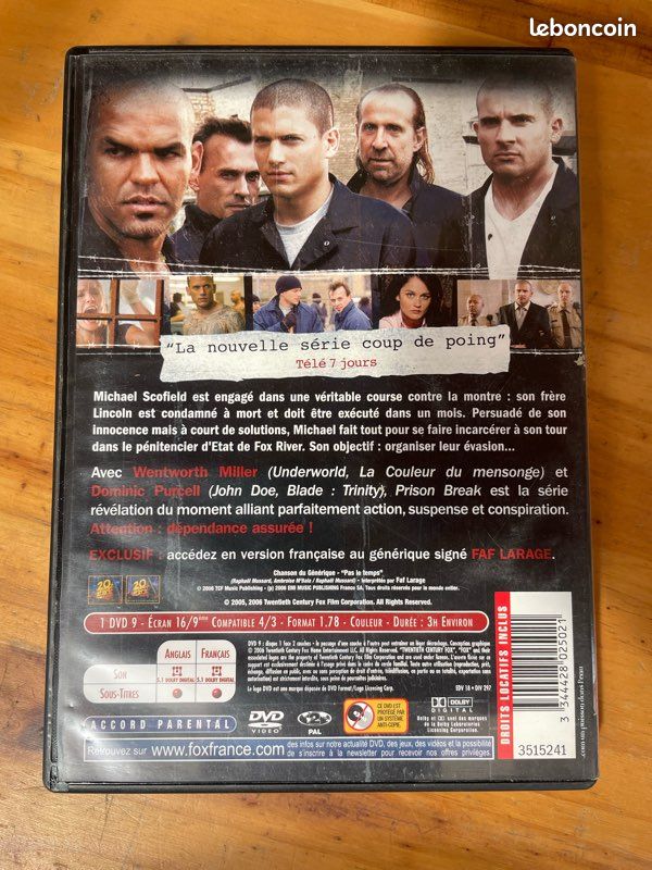 DVD prison break épisode 5 à 8 (image 2)