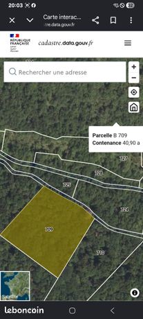 Lot de 3 parcelles 11120m2 en tout