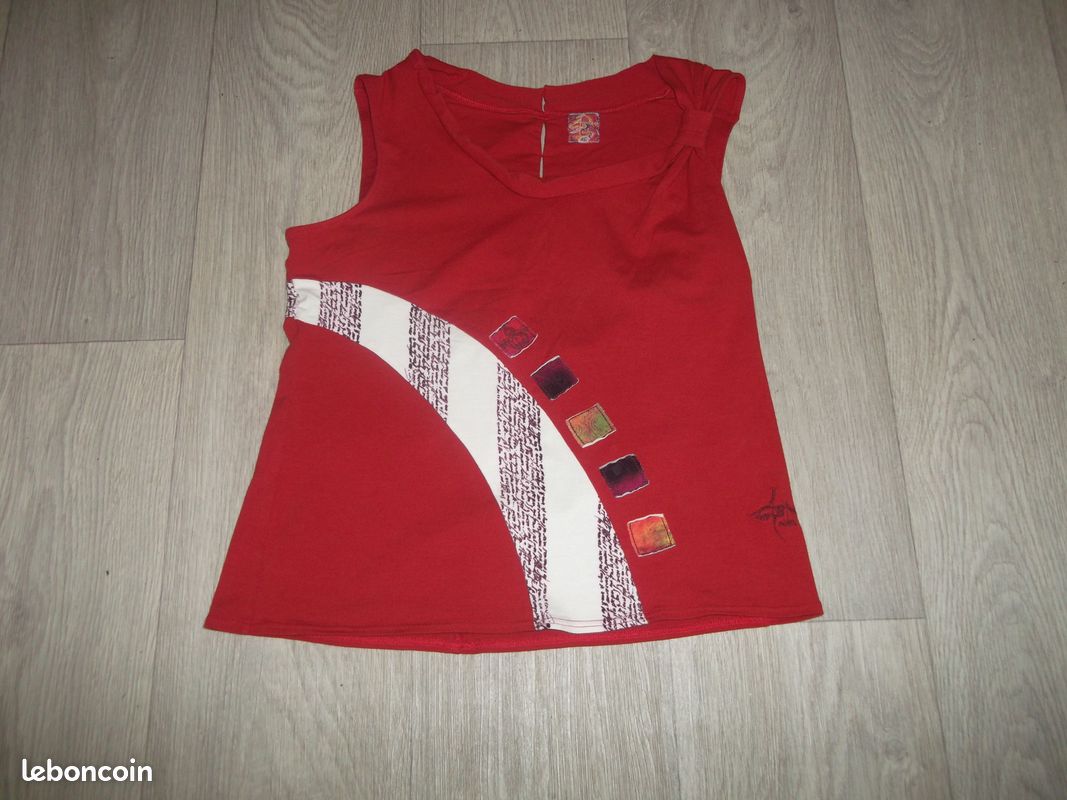 Haut Fluide Manches Longues AVENTURES DES TOILES - Noir, Rouge, Beige, Taille 46, Occasion