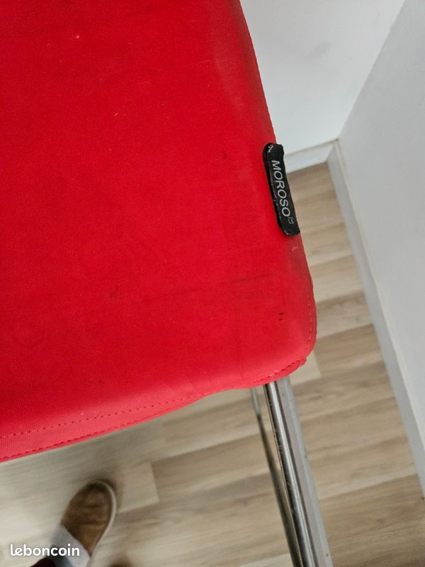 Fauteuil designer rouge Moroso (image 3)