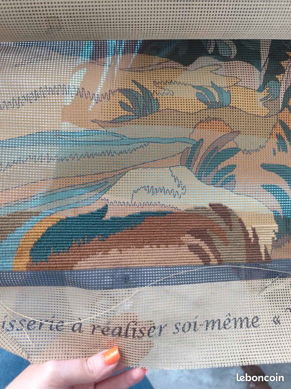 Tapisserie d'Aubusson "Verdure au moulin" (image 1)