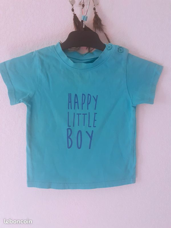 đ Tee shirt manches courtes Tape Ă l oeil Taille 23 mois đ (image 1)