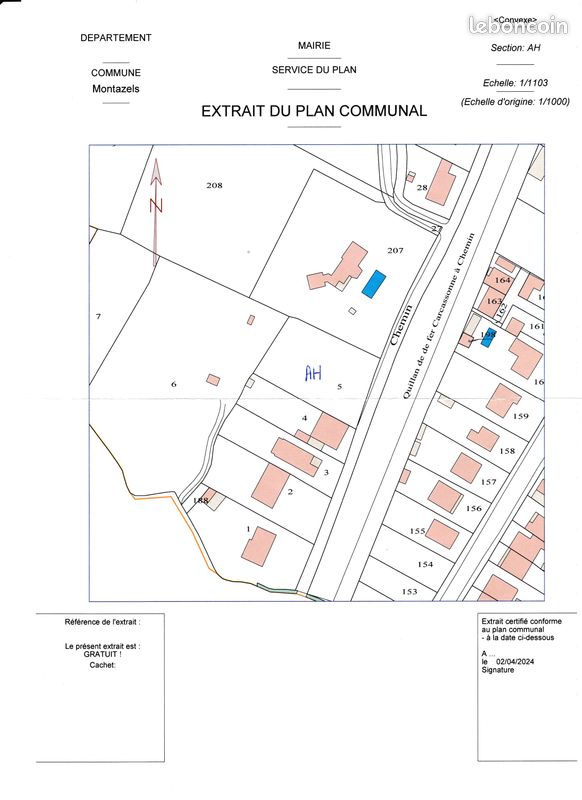 Terrain Constructible · à Montazels · 50 000 €