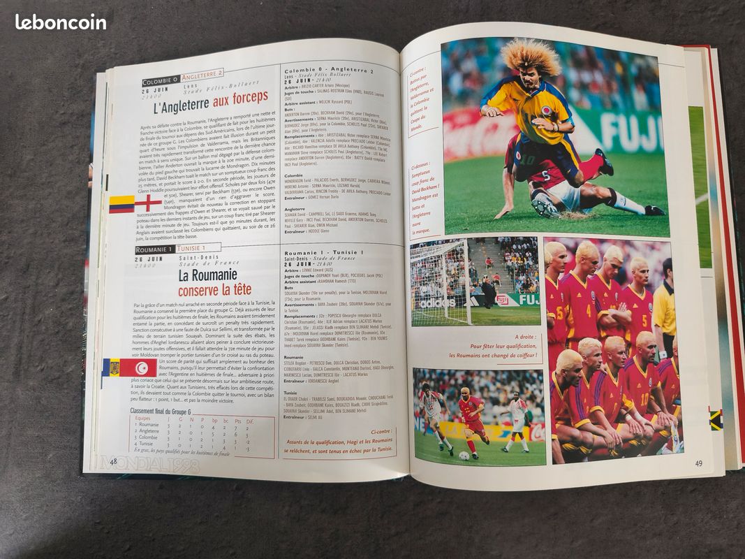 Livres COUPES DU MONDE DE FOOTBALL 1990, 1994, 1998 chaque livre à 8 euros (image 16)