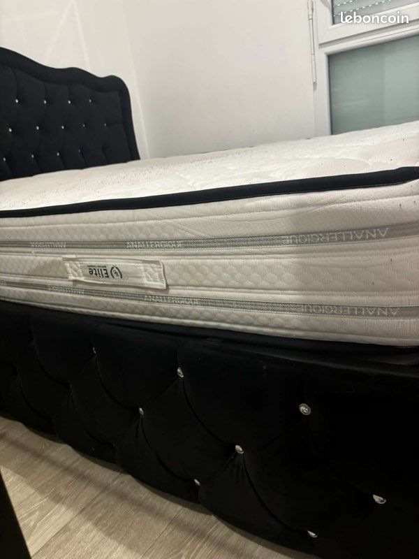 Lit coffre avec matelas 160x200 (image 4)