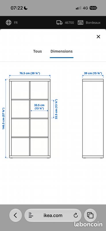 Meuble IKEA kallax (image 4)