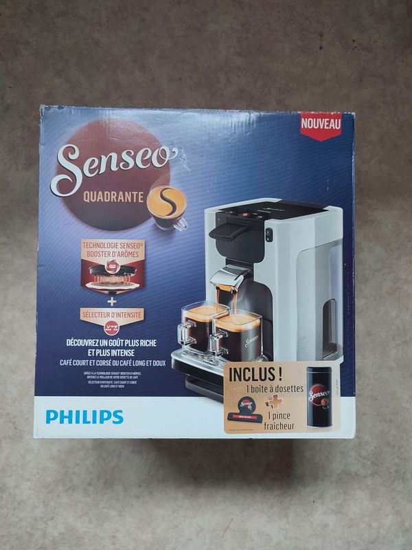 Machine A Cafe Dosette Senseo Philips Quadrante Hd7866/11 + Boîte
