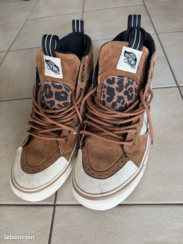 Vans Sk8-Hi MTE Camel Léopard Chaussures