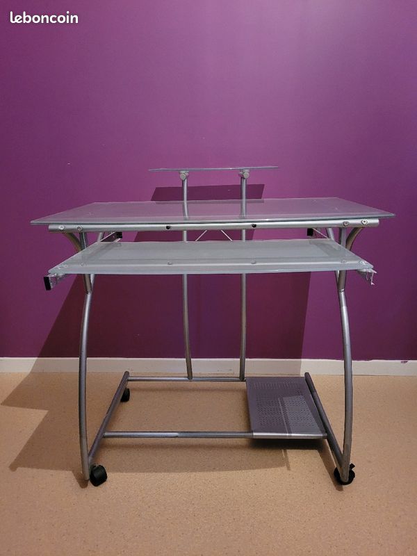 Bureau simple en verre (image 2)