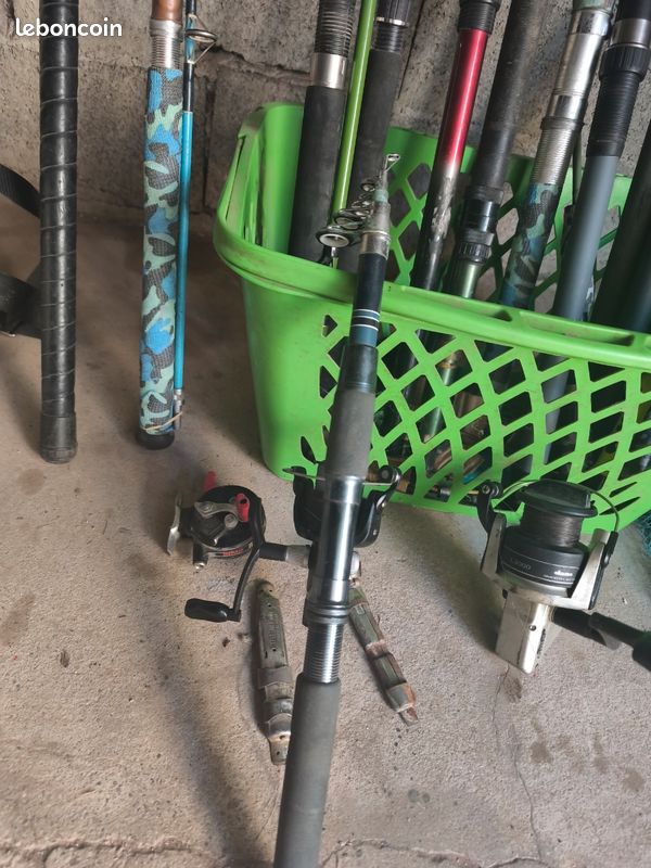 Lot de canne à pêche divers faire offre (image 5)