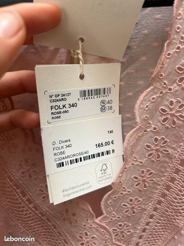 Lot lingerie de nuit haut de gamme Le Chat / Eminence – T38/40 – Neuf avec étiquette (image 20)